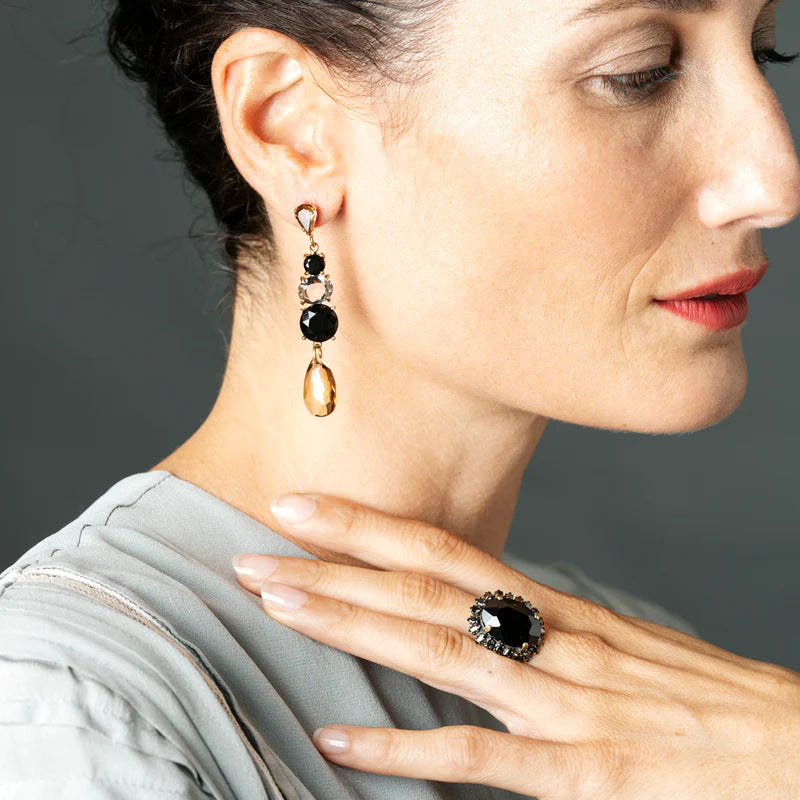 Tataborello  Altea Nero earrings